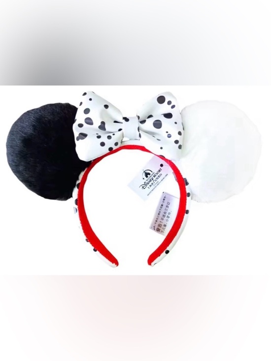 Source Unknown Accessories - Themed 101 Dalmatian Minnie Mouse Ears Headband NWT